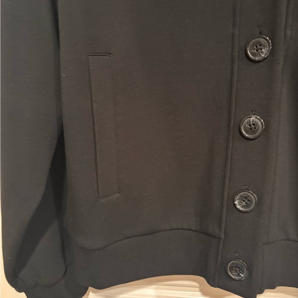 Varley Double Soft Black Button-Up Jacket - Picture 3 of 9